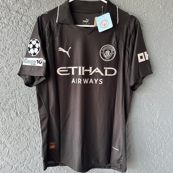 Manchester City Foden Soccer Jersey Black - Picture 2 of 5